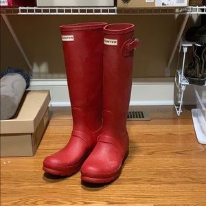 Hunter red boots